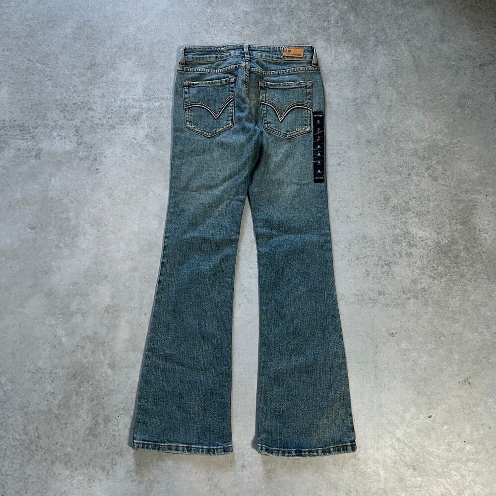 Refuge Low Rise Bootcut Women's Size 0 Jeans Stretch Flared Blue Denim